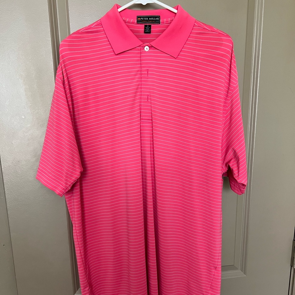Peter Millar Mens Summer Comfort Size Medium Polo